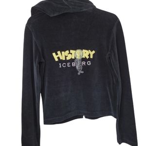 Nwt Vintage History Iceberg Velour Black History Hoodie